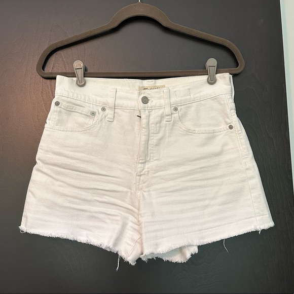 MADEWELL High-Rise Denim Short in Tile White Sz.27 - Picture 10 of 11